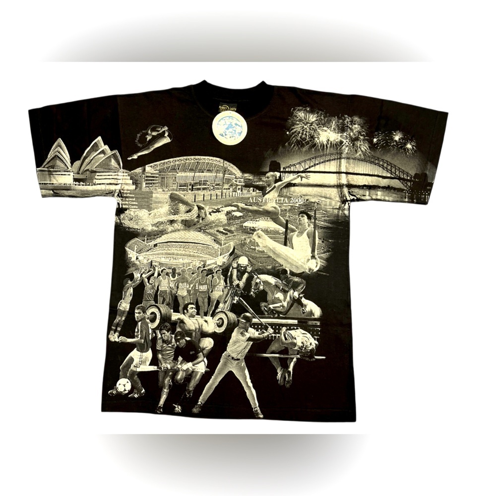 Vintage All over print Australia 2000 t shirt size XL dead stock